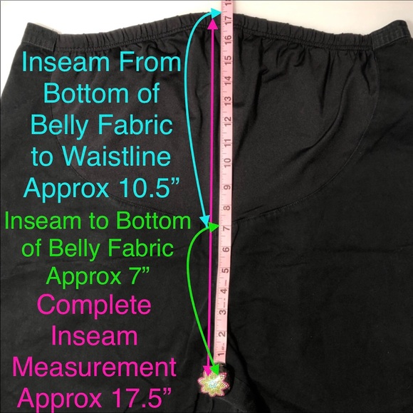 Maternity XL Crop, Ankle, Capri Pants For Plus Size Women - Picture 6 of 11